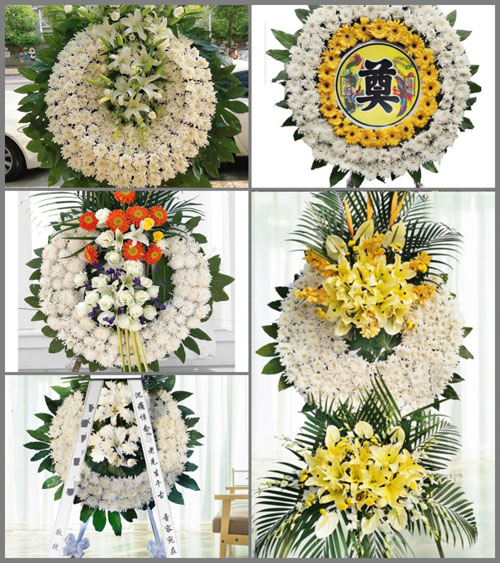 山西忻州原平市大林乡田巨坪村花圈速递
